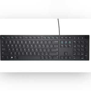 Wired Dell Black Keyboard